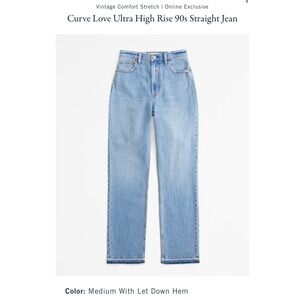 Abercrombie & Fitch straight leg jeans NWT